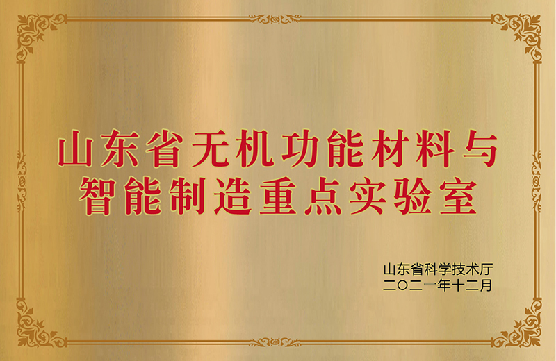 山東省無機功能材料與智能制造重點實驗室